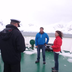 couple being maried by the captain