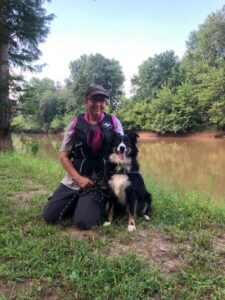 Rosemarie and cadaver dog